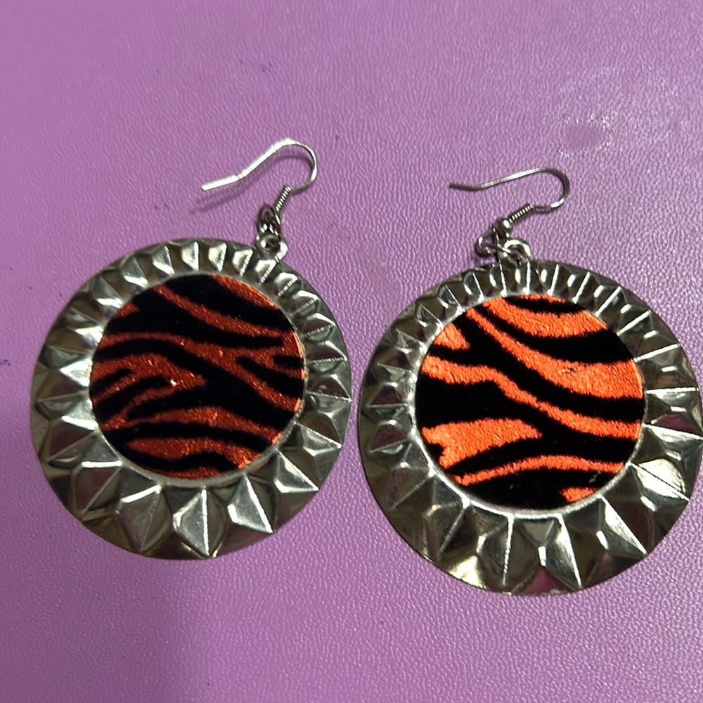 Funky pierced earrings